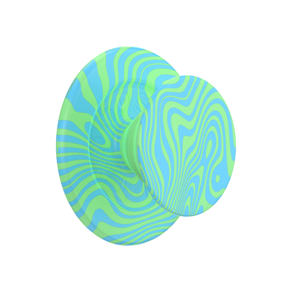POPGRIP CIRCULAR MAGSAFE SWIRL OASIS KEYLIME