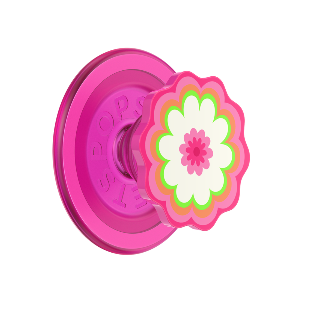 POPGRIP CIRCULAR MAGSAFE MOLDED FLOWER KALEIDOSCOPE PINK