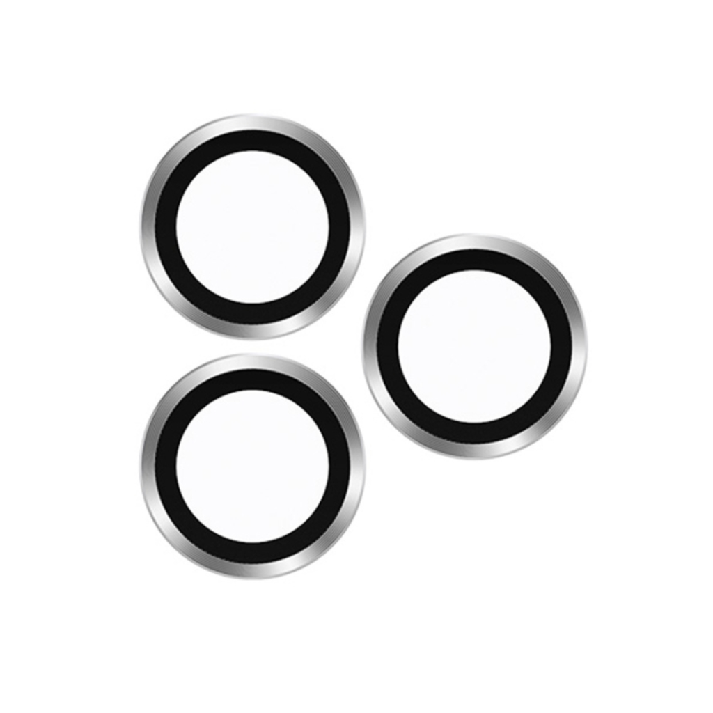 PROTECTOR CAMARA CRISTAL TEMPLADO IPHONE 17 PRO/17 PRO MAX METALICO PLATA