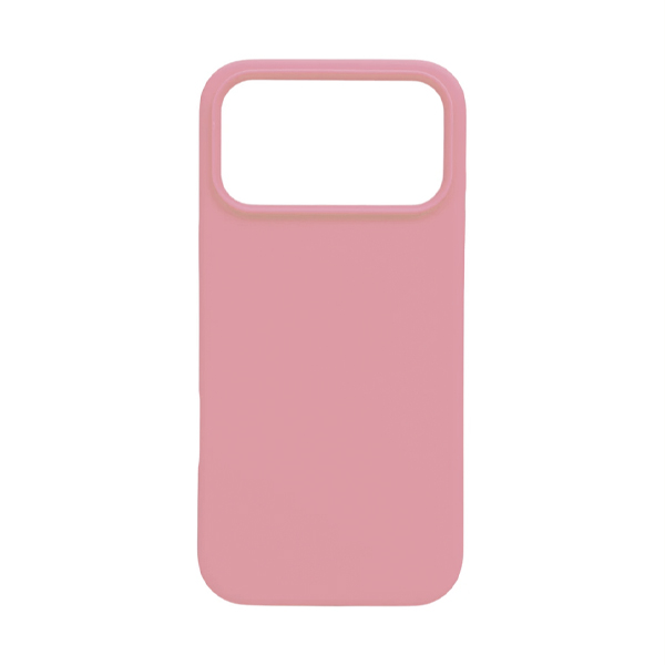 CARATULA SILICON TIPO ORIGINAL S/LOGO IPHONE 17 ROSA