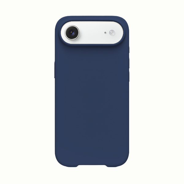 CARATULA SILICON TIPO ORIGINAL S/LOGO IPHONE 17 AIR NAVY