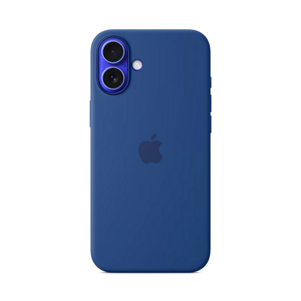 CARATULA SILICON TIPO ORIGINAL C/LOGO IPHONE 17 NAVY