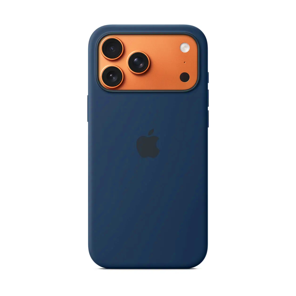 CARATULA SILICON TIPO ORIGINAL C/LOGO IPHONE 17 PRO MAX NAVY