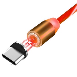 [840000010415] CABLE LED MAGNETICO TIPO C ROJO