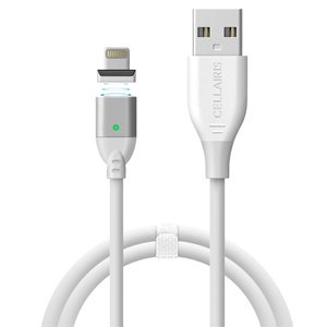 [842932161752] CABLE MAGNETICO USB LIGHTNING 1M BLANCO 11-0020114