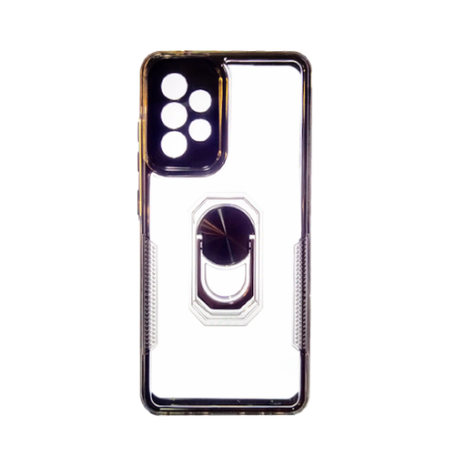 [840000012860] CARATULA 2 EN 1 C/ANILLO MOTO E32 TRANSPARENTE/NEGRA