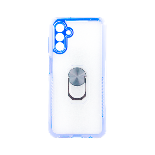 [840000012808] CARATULA 2 EN 1 C/ANILLO SAMSUNG A04S TRANSPARENTE/AZUL