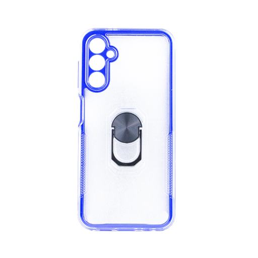 [840000012811] CARATULA 2 EN 1 C/ANILLO SAMSUNG A14 5G TRANSPARENTE/AZUL