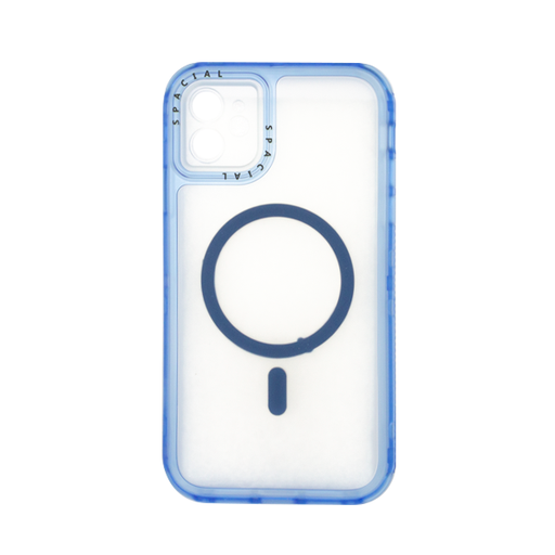 [840000014017] CARATULA 3 EN 1 SPACIAL MAGSAFE IPHONE 11 TRANSPARENTE/AZUL