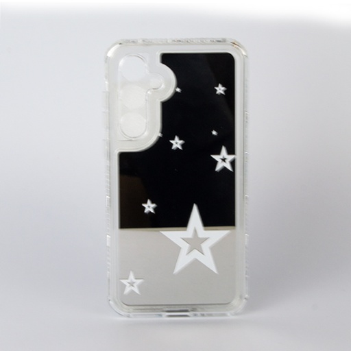 [840000014012] CARATULA 3 EN 1 TIPO OTTER SAMSUNG A35 ESPEJO/ESTRELLAS