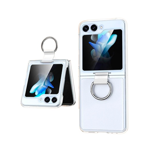 [840000013977] CARATULA ACRIGEL C/ANILLO SAMSUNG Z FLIP 6 TRANSPARENTE