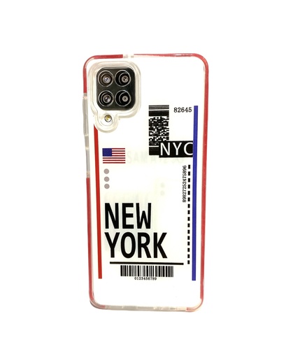 [840000011373] CARATULA AEROPUERTO (NY) SAMSUNG A12 4G TRANSPARENTE