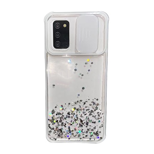 [840000011730] CARATULA BRILLOS GUM SAMSUNG A02s BLANCA