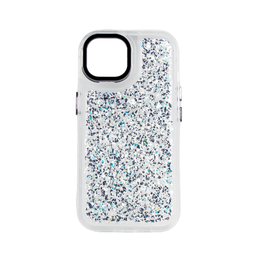[840000013242] CARATULA BUBBLE BRILLOS IPHONE 15/14/13 TRANSPARENTE