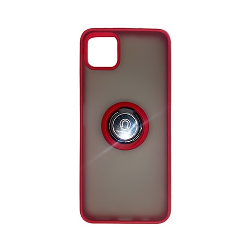 [840000012019] CARATULA BUMPER C/ ANILLO HUAWEI Y60 HUMO/ROJA