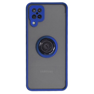 [840000010975] CARATULA BUMPER CON ANILLO SAMSUNG A12 4G NAVY