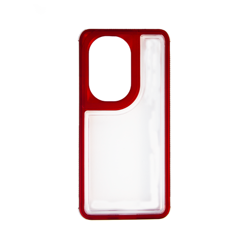 [840000013695] CARATULA BUMPER OPPO RENO 11 TRANSPARENTE/ROJO
