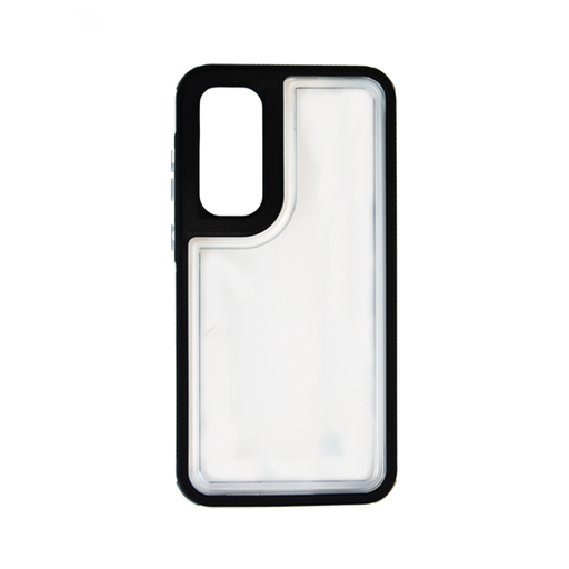 [840000013688] CARATULA BUMPER SAMSUNG A55 TRANSPARENTE/NEGRO