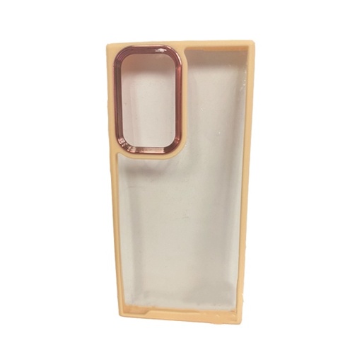 [840000012146] CARATULA BUMPER SAMSUNG S22 ULTRA ROSA/TRANSPARENTE