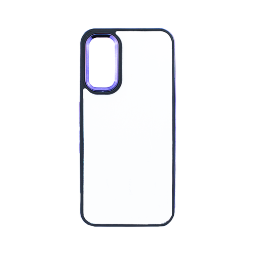 [840000012987] CARATULA CROMO TRANSPARENTE SAMSUNG A14 5G MORADA