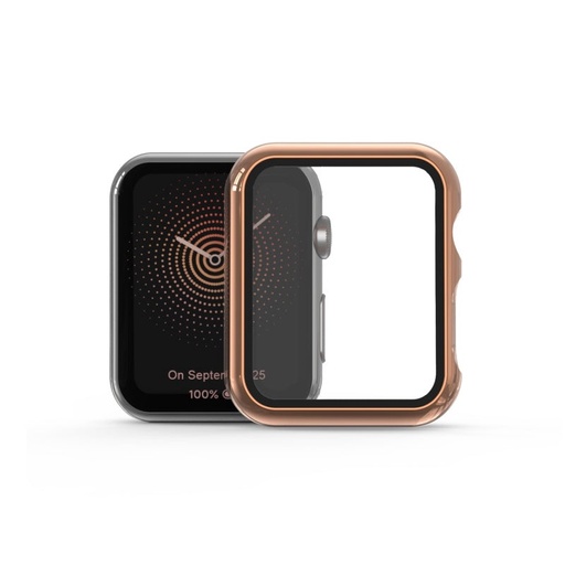 [885126684224] CARATULA ELECTROPLATING C/TEMPLADO APPLE WATCH 4 44mm GOLD