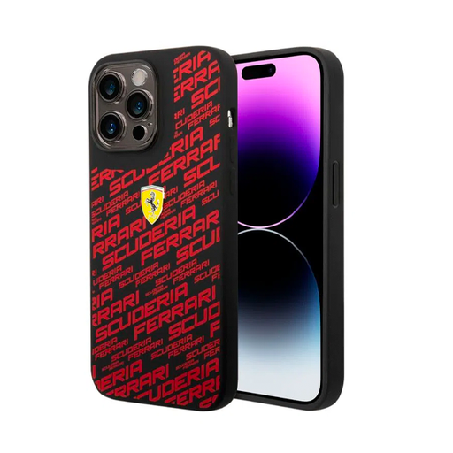 [3666339062958] CARATULA FERRARI SILICON SCUDERIA IPHONE 14/13/12 PRO MAX NEGRA