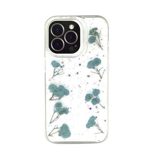 [840000012588] CARATULA FLORES SECAS IPHONE 14 PRO TRANSPARENTE