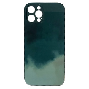 [840000011035] CARATULA GLASS ACUARELA IPHONE 12 PRO VERDE/VERDE