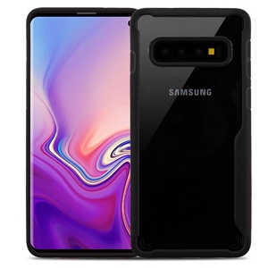[885126570756] CARATULA HIBRIDA SAMSUNG GALAXY S10 TRANSPARENTE/NEGRA