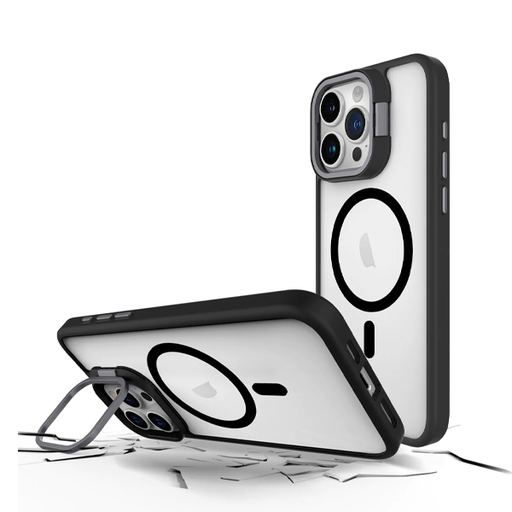[810023955238] CARATULA KICKLT + MAG IPHONE 15 PRO MAX NEGRA PRODIGEE