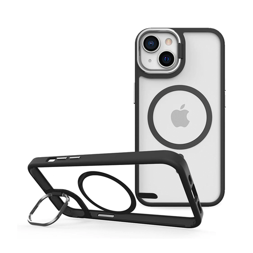 [iPh15-6.1-KICK-BLK] CARATULA KICKLT + MAG IPHONE 15/14/13 BLACK PRODIGEE