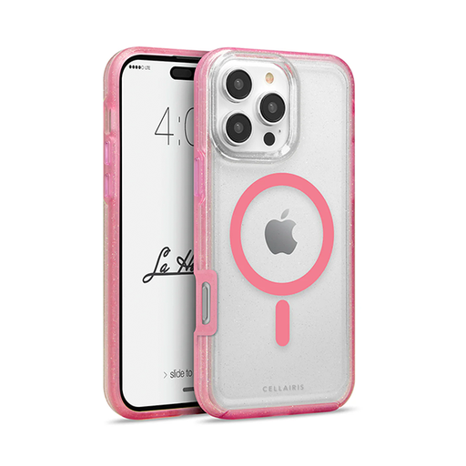 [810156910463] CARATULA LA HORNET GLITTER MAGSAFE IPHONE 16 PRO MAX ROSA 34-0240002R