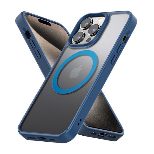 [885126737456] CARATULA LUNAR MAGSAFE IPHONE 15 PRO MAX COBALTO MYBAT PRO