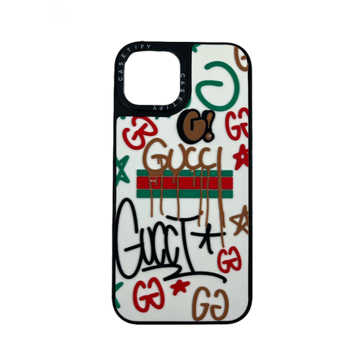 [840000013720] CARATULA MARCAS 3D GUCCI IPHONE 15/14/13