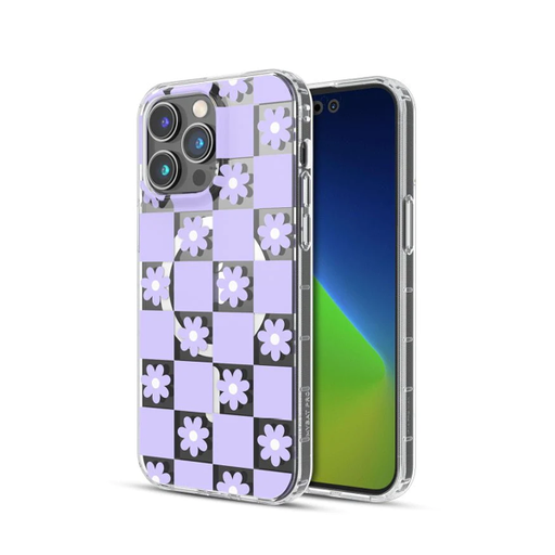 [885126708463] CARATULA MOOD MAGSAFE IPHONE 14/13/12 PRO MAX PURPLE FLORAL MYBAT PRO