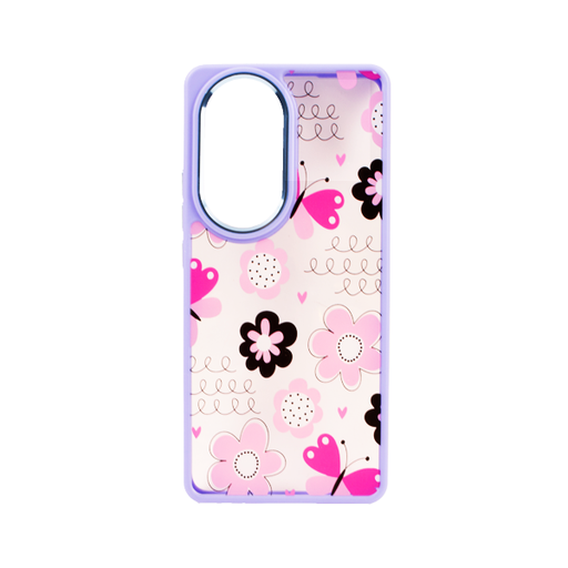 [840000013505] CARATULA OPPO RENO 10 5G DISENO LILA/FLORES