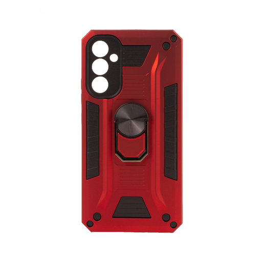 [840000013550] CARATULA ROBOT CON ANILLO SAMSUNG S23 FE ROJA
