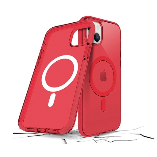 [810023954064] CARATULA SAFETEE NEO + MAG IPHONE 15/14 PLUS ROJA PRODIGEE