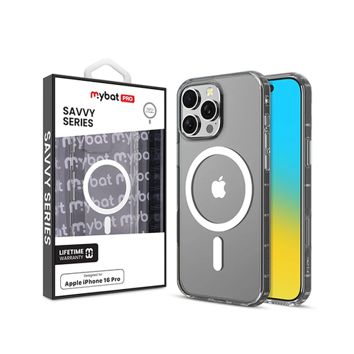 [885126755429] CARATULA SAVVY IPHONE 16 PRO CRISTAL CLEAR GLITTER MYBAT PRO