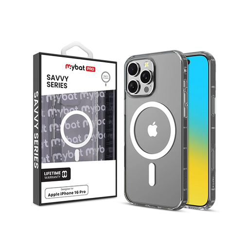 [885126755412] CARATULA SAVVY IPHONE 16 PRO CRISTAL CLEAR MYBAT PRO