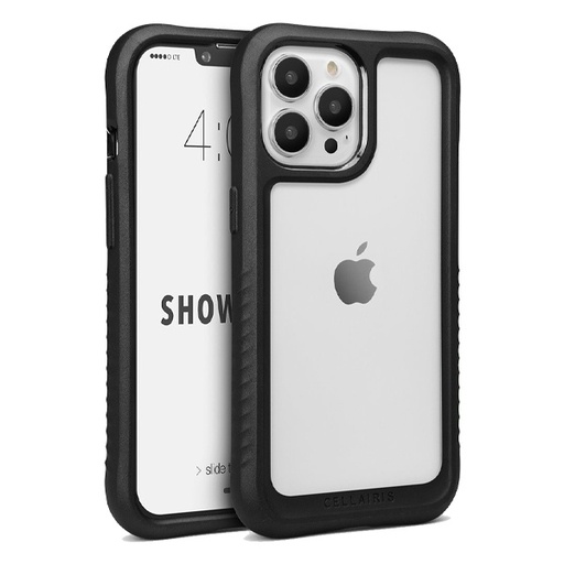 [842932179405] CARATULA SHOWCASE GRIP IPHONE 13 PRO MAX/12 PRO MAX NEGRO/CLEAR 40-0051001