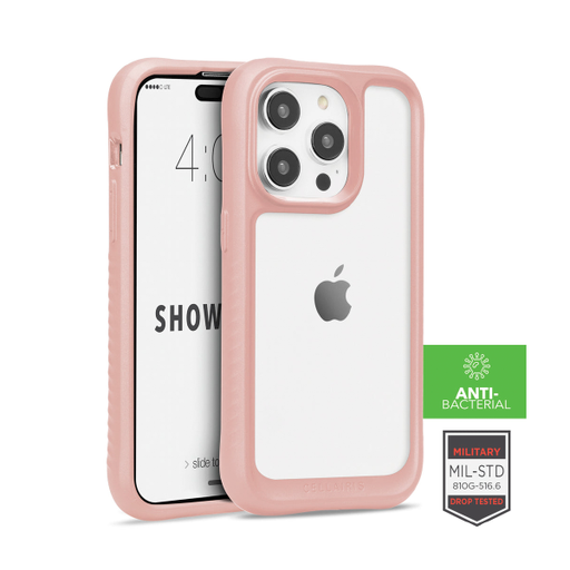 [842932189916] CARATULA SHOWCASE GRIP IPHONE 14 PRO ROSA/CLEAR 40-0057009