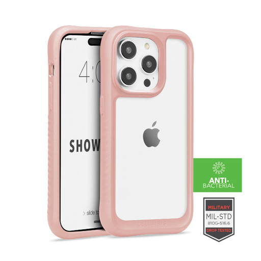 [842932189992] CARATULA SHOWCASE GRIP IPHONE 14/13/12 PRO MAX ROSA/CLEAR 40-0059009