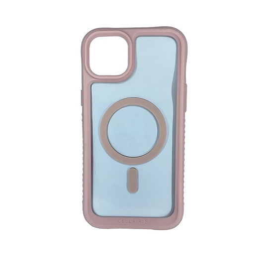 [842932189961] CARATULA SHOWCASE GRIP MAGSAFE IPHONE 15/14 PLUS ROSA/CLEAR 40-0058010