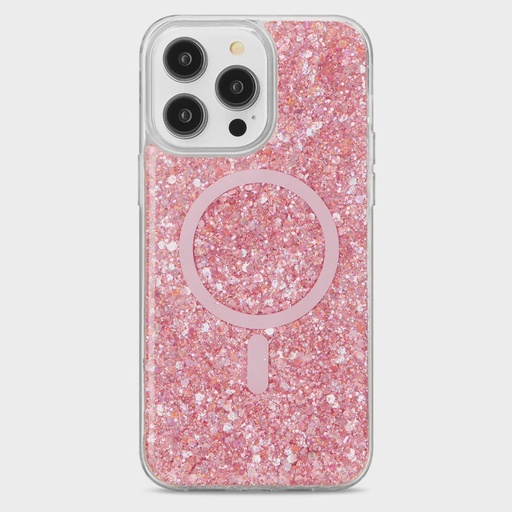 [842932196877] CARATULA SHOWCASE SLIM GLAM MAGSAFE IPHONE 15 PRO MAX ROSA 40-0080001R