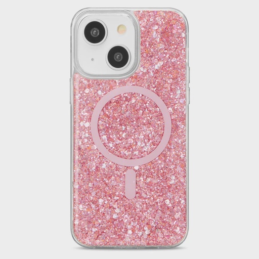 [842932195207] CARATULA SHOWCASE SLIM GLAM MAGSAFE IPHONE 15/14/13 ROSA 40-0077001R