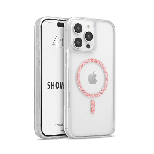 [842932199502] CARATULA SHOWCASE SLIM HALO GLITTER MAGSAFE IPHONE 16 PRO MAX ROSA 40-0063001R