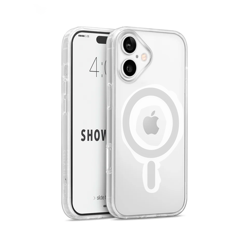 [40-0120001R] CARATULA SHOWCASE SLIM HALO MAGSAFE IPHONE 16 PLUS BLANCA 40-0120001R