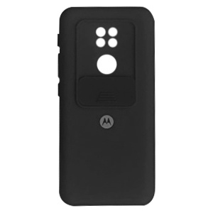 [840000011294] CARATULA SILICON C/PROTECTOR CAMARA MOTOROLA MOTO G9 PLAY NEGRA