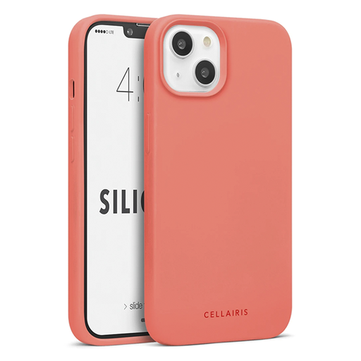 [842932181279] CARATULA SILICON IPHONE 13 ROSA CORAL MATTE 84-0020004